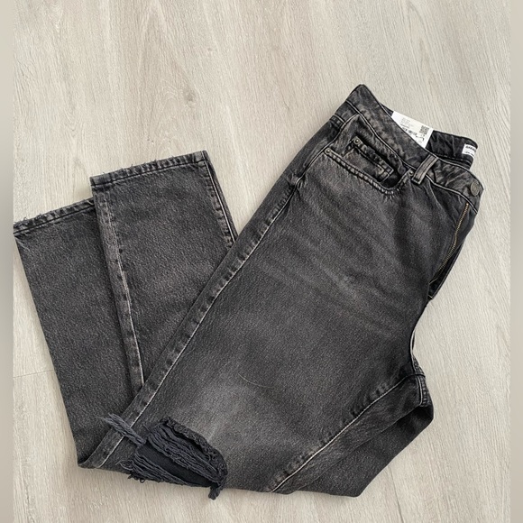 Black Wash Denim Jeans - Picture 1 of 5
